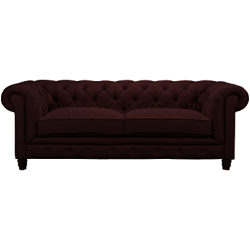 Halo Earle Large Chesterfield Sofa Galata Linen Mole